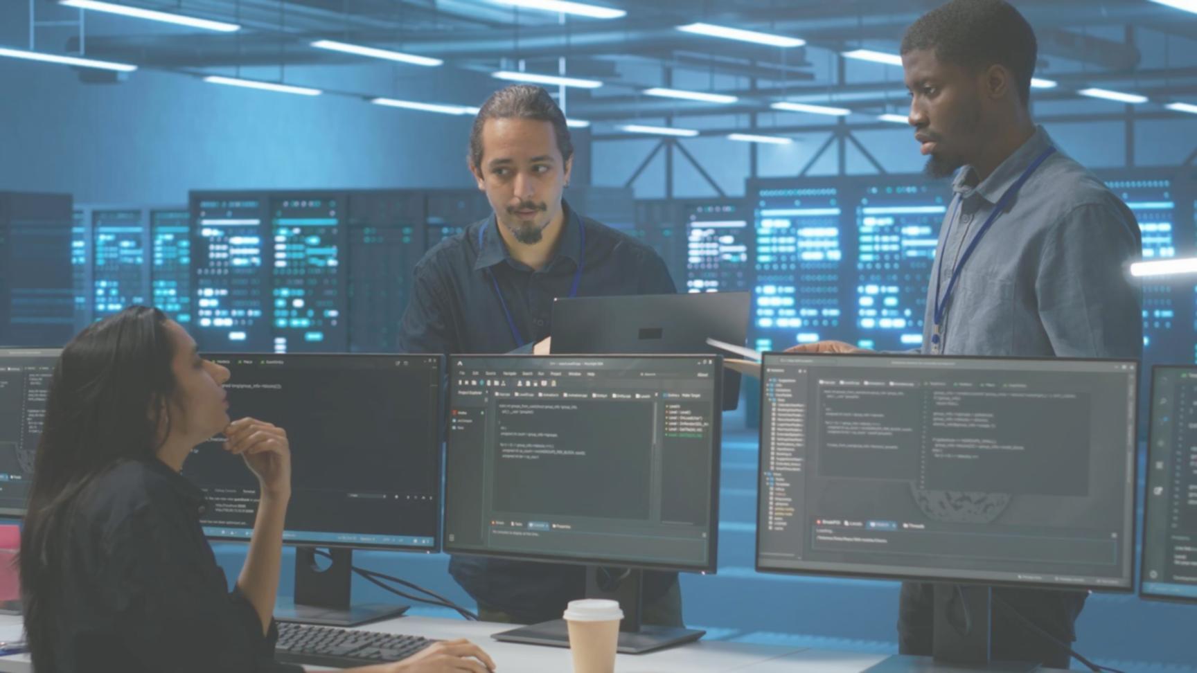 Students working on database programming exercises during hands-on lab session